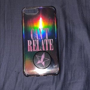 JEFFREE STAR IPHONE CASE WITH POP SOCKET